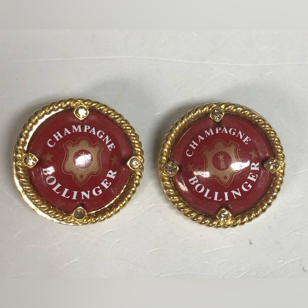 HTF  LUND  BOLLINGER CHAMPAGNE Earrings